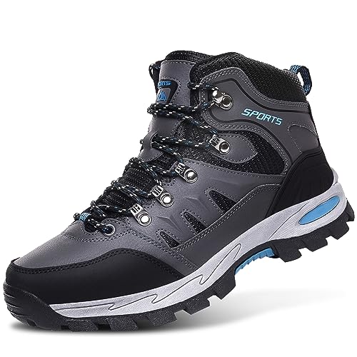 Littleplum Sneaker Herren Camping Wasserdicht Barfußschuhe Outdoor Sport Fitness Wanderschuhe Herren Leichte Trekkingschuhe,Grau,42 von Littleplum