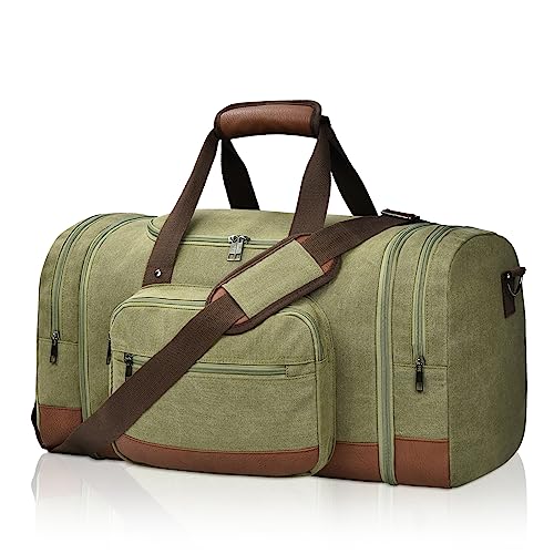 Duffle Bag for Travel,Carry on Bag Travel Bags for Men Duffel Bag Overnight Weekend Bag Convenient Carry On Luggage Bags Army Green, Grün (Army Green) von Litvyak