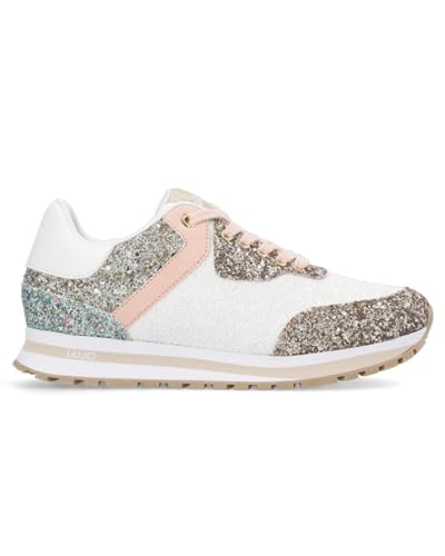 Liu Jo Bronze/White Glitter Multicolor Wonder 501 Damenschuhe Absatz 3,5 cm, Weiß, 39 EU von Liu Jo