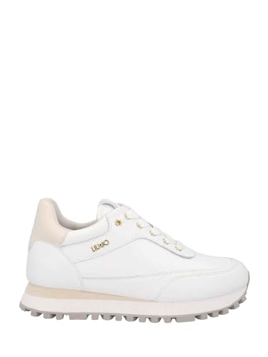 Liu Jo Damenschuhe, Modell Sneakers Low Wonder 38 BF3107PX331, aus synthetischem Leder., Weiß, 38 EU von Liu Jo