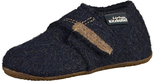 Living Kitzbuhel Babyklettschuh Krabbel-& Hausschuhe, Blau (Nachtblau 590), 21 EU von Living Kitzbühel