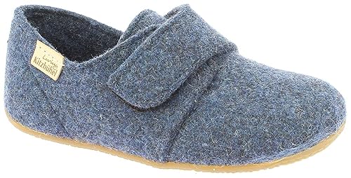 Living Kitzbühel Babyklettschuh Filz unifarben Hausschuh, Midnight Navy, 29 EU von Living Kitzbühel