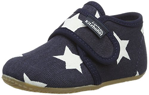 Living Kitzbühel Unisex Baby Babyklettschuh Sterne Krabbel-& Hausschuhe, Marine, 23 EU von Living Kitzbühel