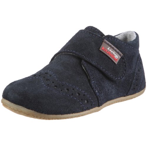 Living Kitzbühel Unisex Baby Babyklettschuh mit Velourleder Lauflernschuhe, Nachtblau von Living Kitzbühel