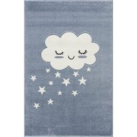 LIVONE Kinderteppich Kids love Rugs WOLKE blau/weiss von Livone