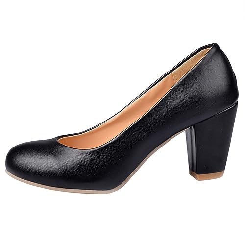 Lizoleor Concise Höhe Ferse Runde Zehen Damen Arbeit Schuhe Ohne Verschluss Blockabsatz Glitzer Snakeskin Lack Elegant Sommer Kleid Schuhe Schwarz Gr 32 EU Lizoleor Concise Höhe Ferse Runde Zehen Damen Arbeit Schuhe Ohne Verschluss Blockabsatz Glitzer Snakeskin Lack Elegant Sommer Kleid Schuhe Schwarz Gr 32 EU von Lizoleor