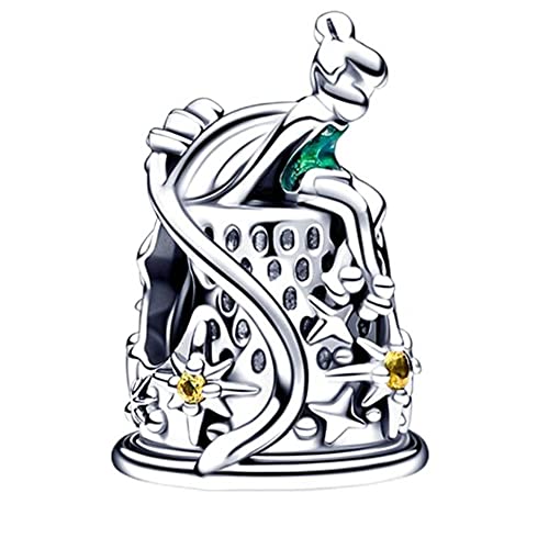 Lkwidi Charme Tinker Bell Himmlische Fingerhut Charms-Anhänger 925 Sterling Silber Charm Bead Pendant für Europäische Armbänder und Halsketten von Lkwidi