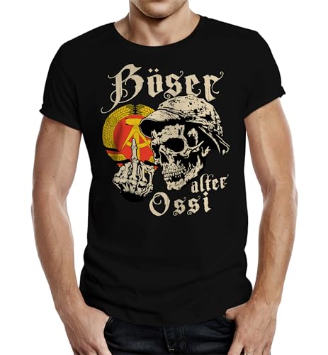 T-Shirt für Männer aus der DDR: Böser Alter Ossi von LOBO NEGRO