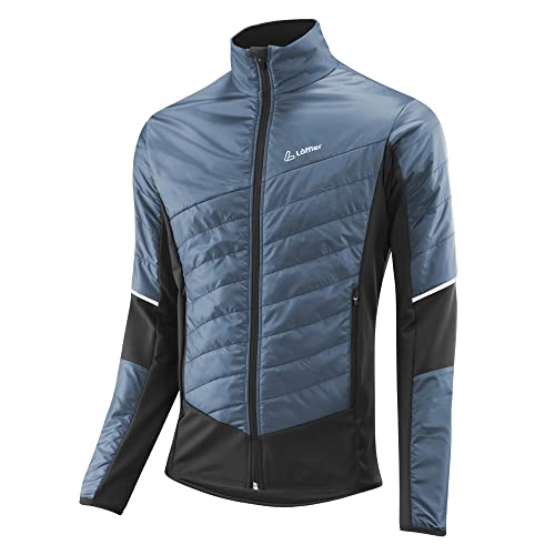 Löffler M Jacket Pace Hybrid Primaloft60 Blau - PrimaLoft Atmungsaktive hochwertige Herren Isolationsjacke, Größe 48 - von Löffler