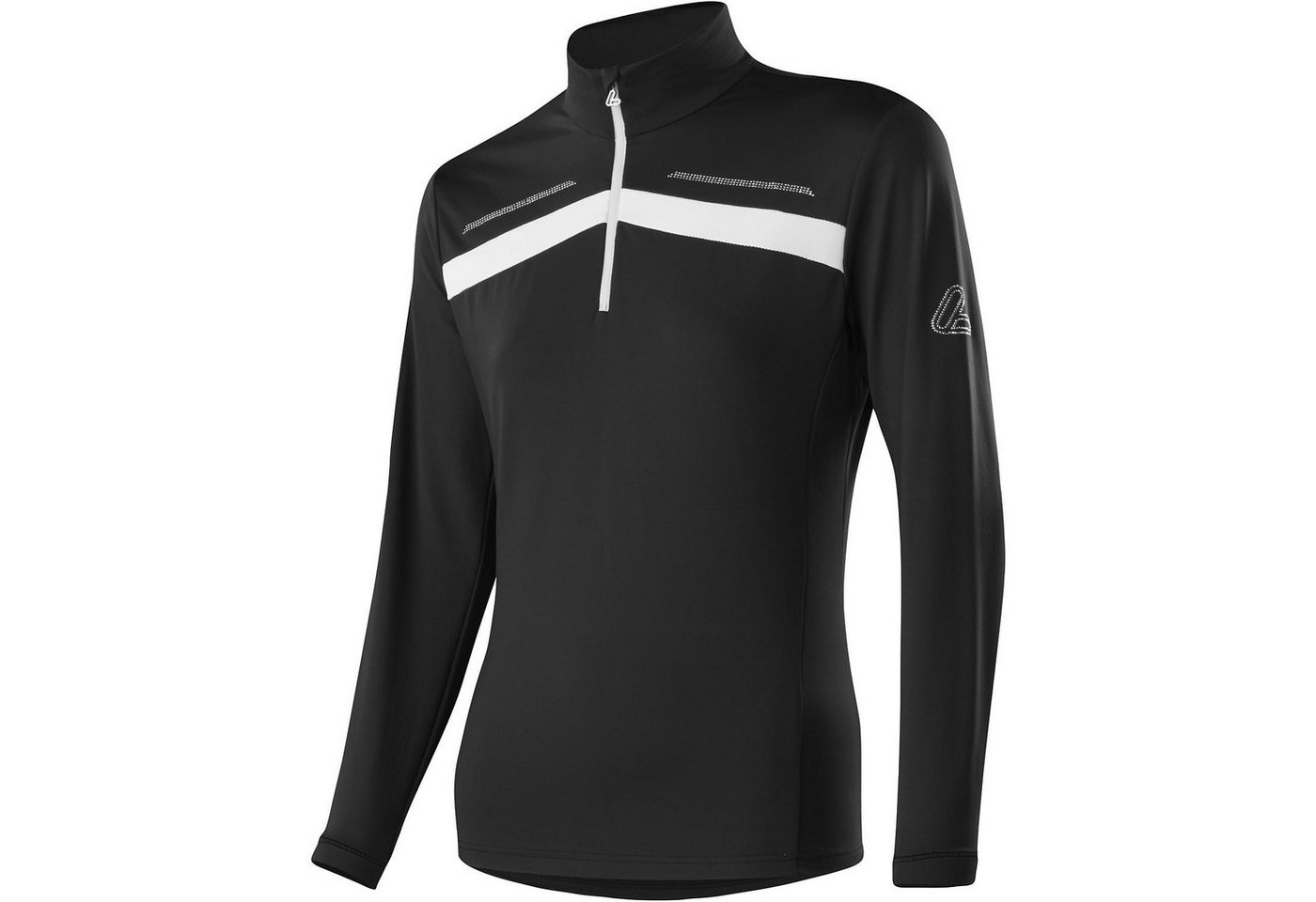 Löffler Trainingspullover Löffler Damen Pulli Shine Thermo-Velours 32881 sch von Löffler