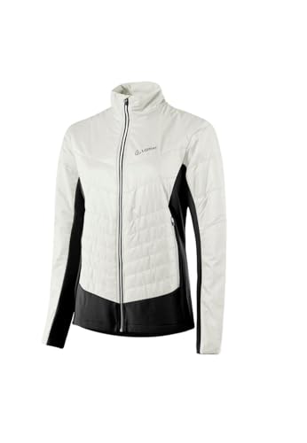 Löffler W Hybrid Jacket Pl60 Weiß - PrimaLoft Atmungsaktive isolierende Damen PrimaLoftGold Skitourenjacke, Größe 42 - von Löffler