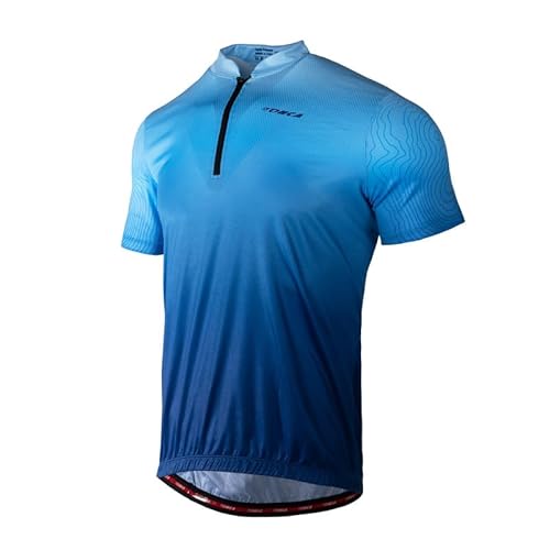 Lohca Rennrad Trikot Herren Kurzarm, Fahrrad Trikot, Schnelltrocknend Reflektierender Fahrradtrikot, Radtrikot, Radsport Funktionsshirt, Men's Cycling Jersey von Lohca