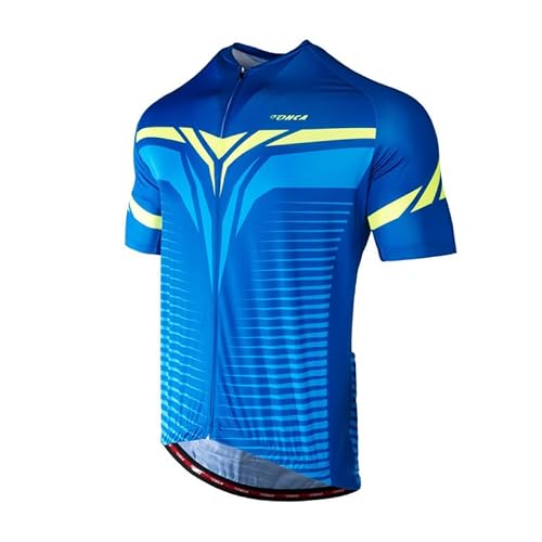 Lohca Rennrad Trikot Herren Kurzarm, Fahrrad Trikot, Schnelltrocknend Reflektierender Fahrradtrikot, Radtrikot, Radsport Funktionsshirt, Men's Cycling Jersey von Lohca