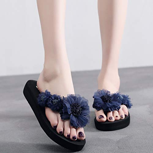 Lomelomme Flip Flops Damen Zehentrenner Weich Frauen Flip Flop Schlappen Hausschuh Mode Rutschfest Slipper Latschen Pantoffeln Elegant Slip-On Sommer Bequem Hausschuhe Pantoletten von Lomelomme