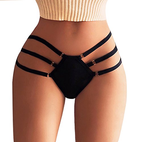 Lomelomme Nahtlose Slips Damen String High Waist Höschen Slips Nahtlos Schwarze Unterhose Sexy String Tanga Erotisch Slip Mit Spitze Unsichtbarer Slip C String Damen Ouvertslip Spitzen Panty von Lomelomme