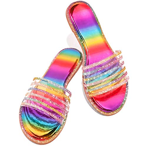 Lomelomme Sandalen Damen Elegant Weich Mode Pantoletten Slippers Hausschuh Lässige Strand Bequeme Flip Flop Strandsandalen Hausschuhe Komfort Flach Sandals Hausschuh Schlappen von Lomelomme