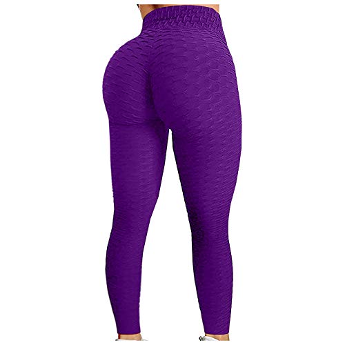 Lomelomme Sport Leggings Damen High Waist Jogginghose Push Up Stretch Scrunch Butt Leggings Booty Lifting Yoga Pants mit Honeycomb Design, Laufhose Fitnesshose Training Hose von Lomelomme