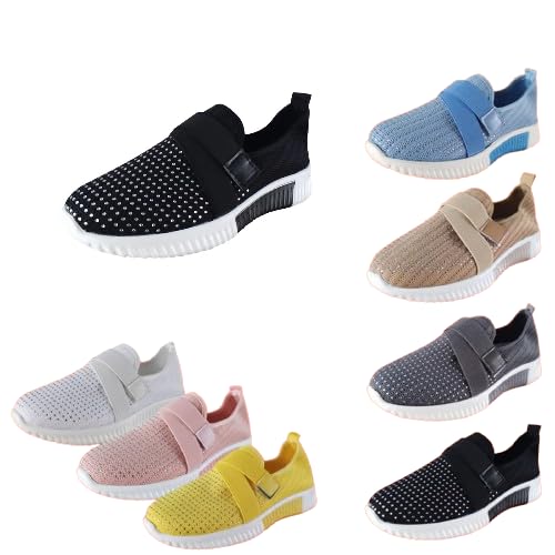 Sneaker Damen Schwarz 40 Frühling Frauen Fashion Shoes Stoffschuhe Turnschuhe Fitnessstudio Plateau Air Cushion Sportschuhe Laufschuhe Damenschuhe Elegant Wmshoes Leistungsstarke Schuhe Sneakers von Lomelomme