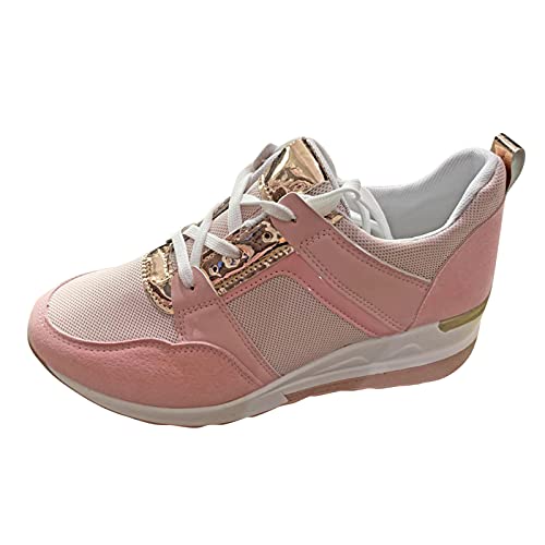 Sneaker Damen Schwarz 40 rutschfeste Sale Plateau Shoes Sportschuhe Freizeitschuhe Gym Frühling Meladen Turnschuhe Laufschuhe Damenschuhe Bequeme Leistungsstarke Wmshoes Sneakers Schuhe von Lomelomme