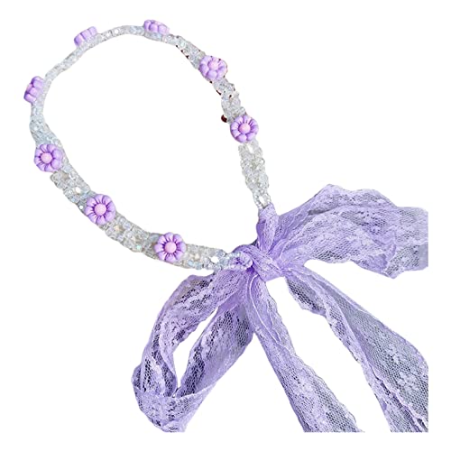 Stirnband Mädchen Wollhuhn Schönes Costome-Stirnband für Kinder, Babys und Mädchen, superweiches, dünnes Haarband aus Nylon für Kinder Ski Haarband (Purple, One Size) von Lomhmn