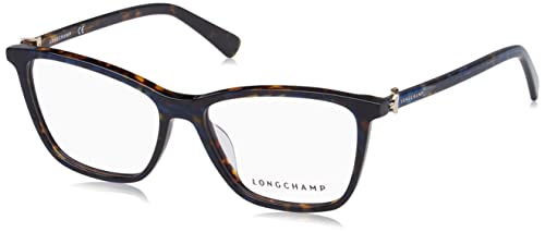 LONGCHAMP Damen LO2685 Sonnenbrille, MARBLE/BLUE HAVANA, 51 von Longchamp