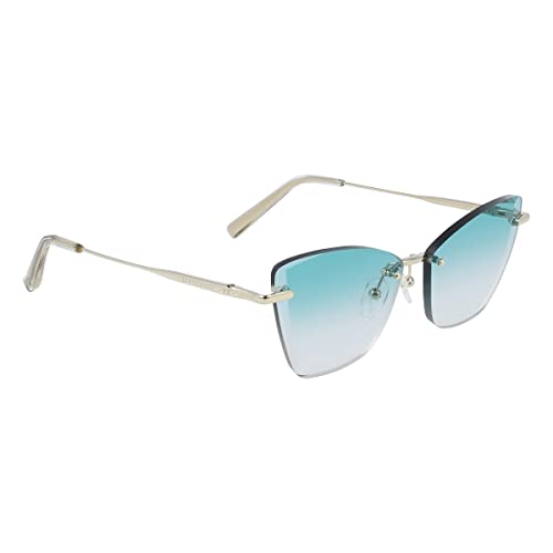 Longchamp Unisex Lo141s-732-5715 Sunglasses, 732 Gold Petrol, 57 von Longchamp