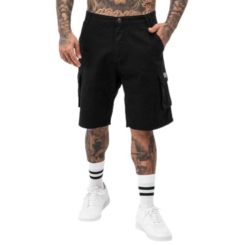 Lonsdale Herren Cargoshorts Normale Passform BALRATH, Black/Grey, L, 117491 von Lonsdale