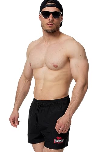 Lonsdale Herren KILSTAY Badehose, Black/Red/White, Verschiedene Größen von Lonsdale