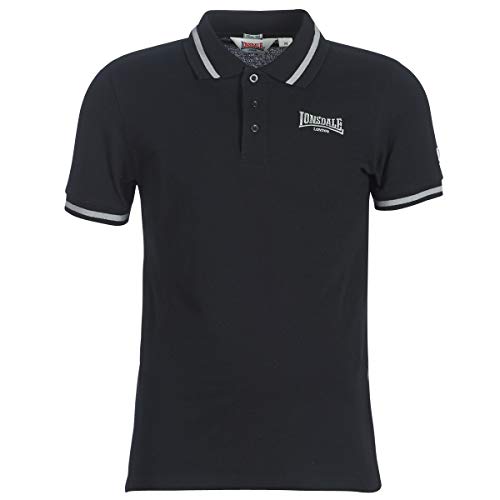 Lonsdale London Causton Männer Poloshirt schwarz XXL 100% Baumwolle Basics, Casual Wear, Streetwear von Lonsdale