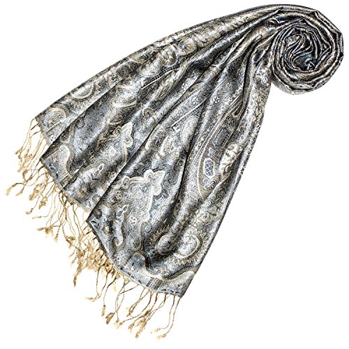Lorenzo Cana Pashmina Damen Schal jacquardgewebt 100% Seide 70 cm x 190 cm Paisleymuster Seidentuch Fransenschal 78415 Lorenzo Cana Pashmina Damen Schal jacquardgewebt 100% Seide 70 cm x 190 cm Paisleymuster Seidentuch Fransenschal 78415 von Lorenzo Cana