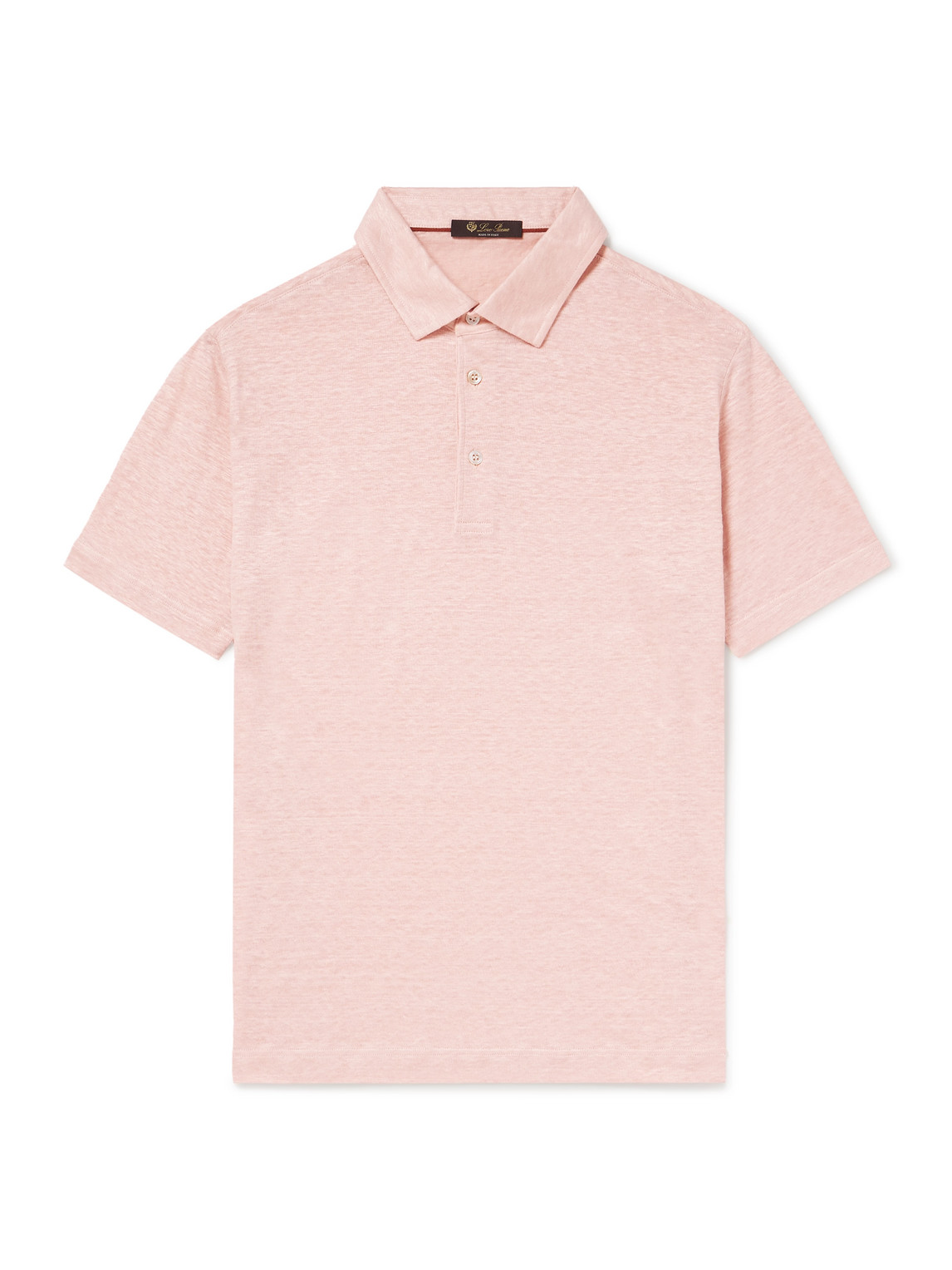 Loro Piana - Linen-Jersey Polo Shirt - Men - Pink - XXXL von Loro Piana