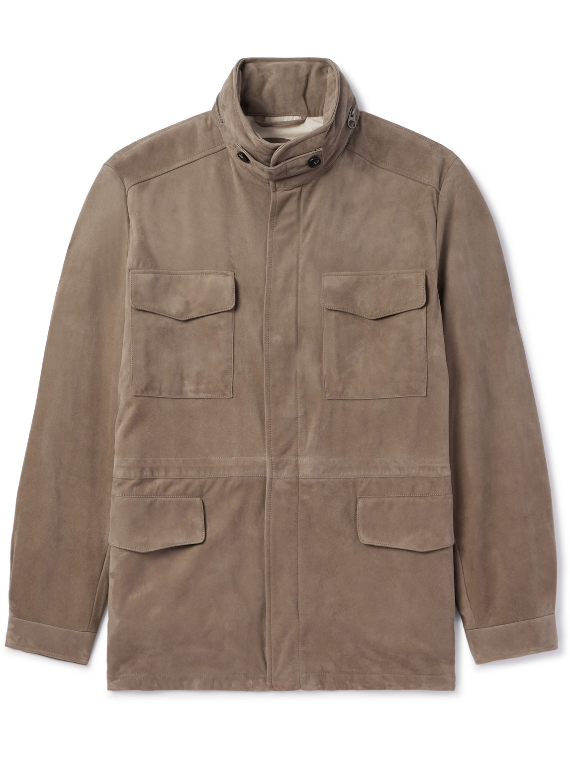 Loro Piana - Traveller Suede Jacket - Men - Neutrals - IT 48 von Loro Piana