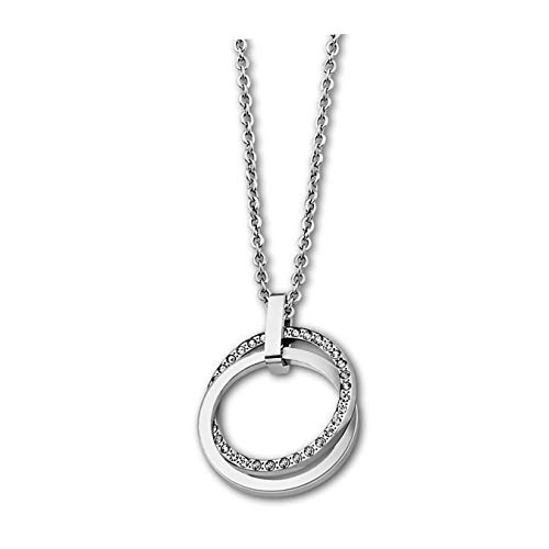 LOTUS STYLE Edelstahl Halskette LS1780-1/1 Damen silber Schmuck D2JLS1780-1-1 ein schönes Geschenk zu Weihnachten, Geburtstag, Valentinstag für die Frau von Lotus