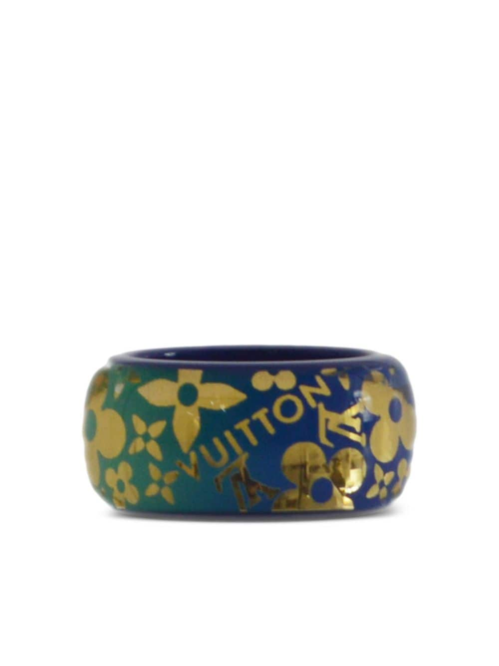 Louis Vuitton Pre-Owned 1990-2000 pre-owned Burg Tropical Ring - Blau von Louis Vuitton Pre-Owned