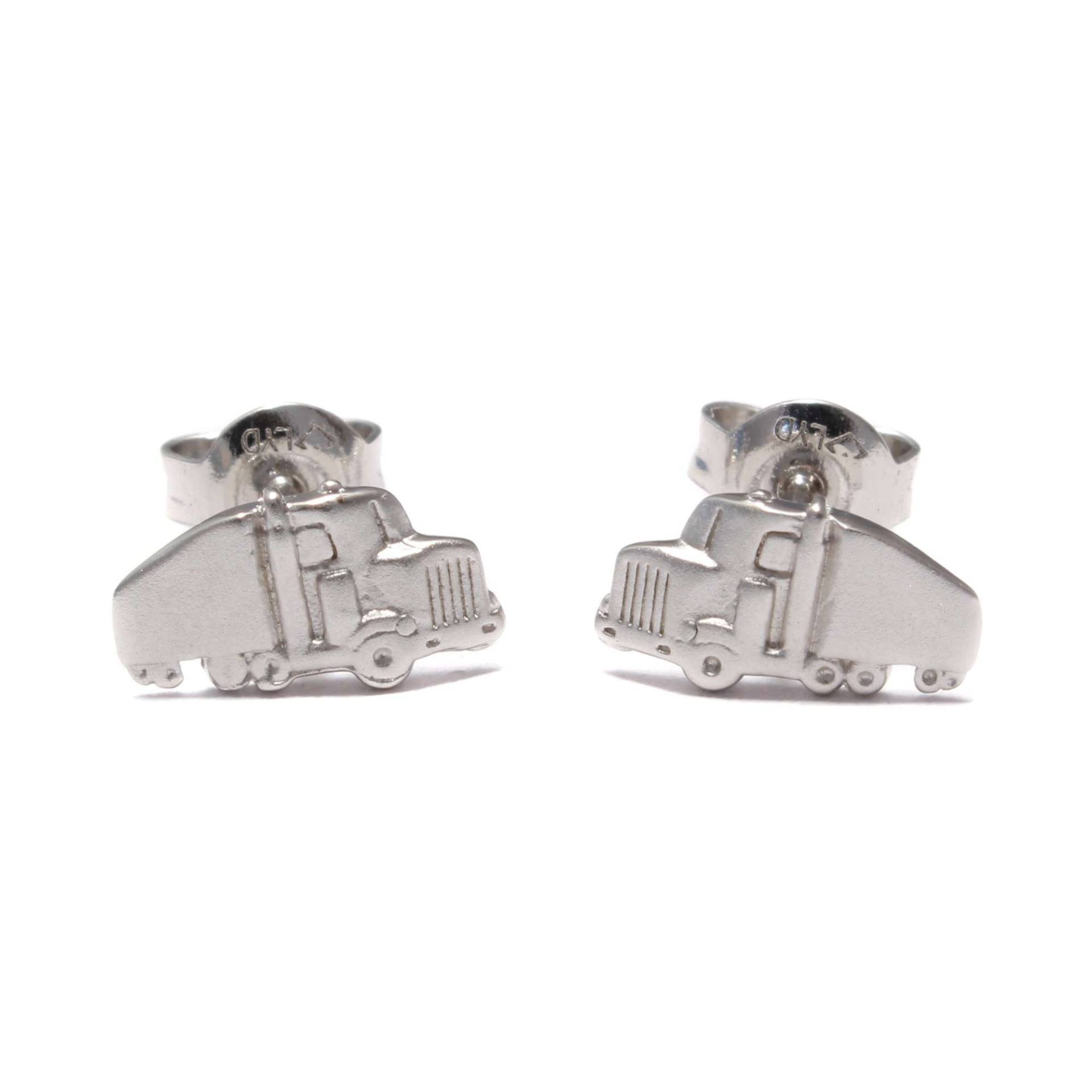 Lastwagen Ohrstecker 925 Sterling Silber Lkw Truck Männer Ohrringe Unisex Fahrzeug Schmuck Echt Stecker Witzig Mit Persönlichkeit von LoveYourDiamonds