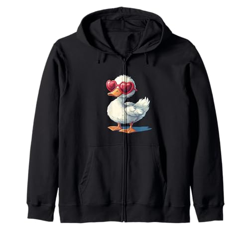 Lustige Ente mit Liebe Sonnenbrille für Jungen und Mädchen Kapuzenjacke Lustige Ente mit Liebe Sonnenbrille für Jungen und Mädchen Kapuzenjacke von Lovely Duck Outfit