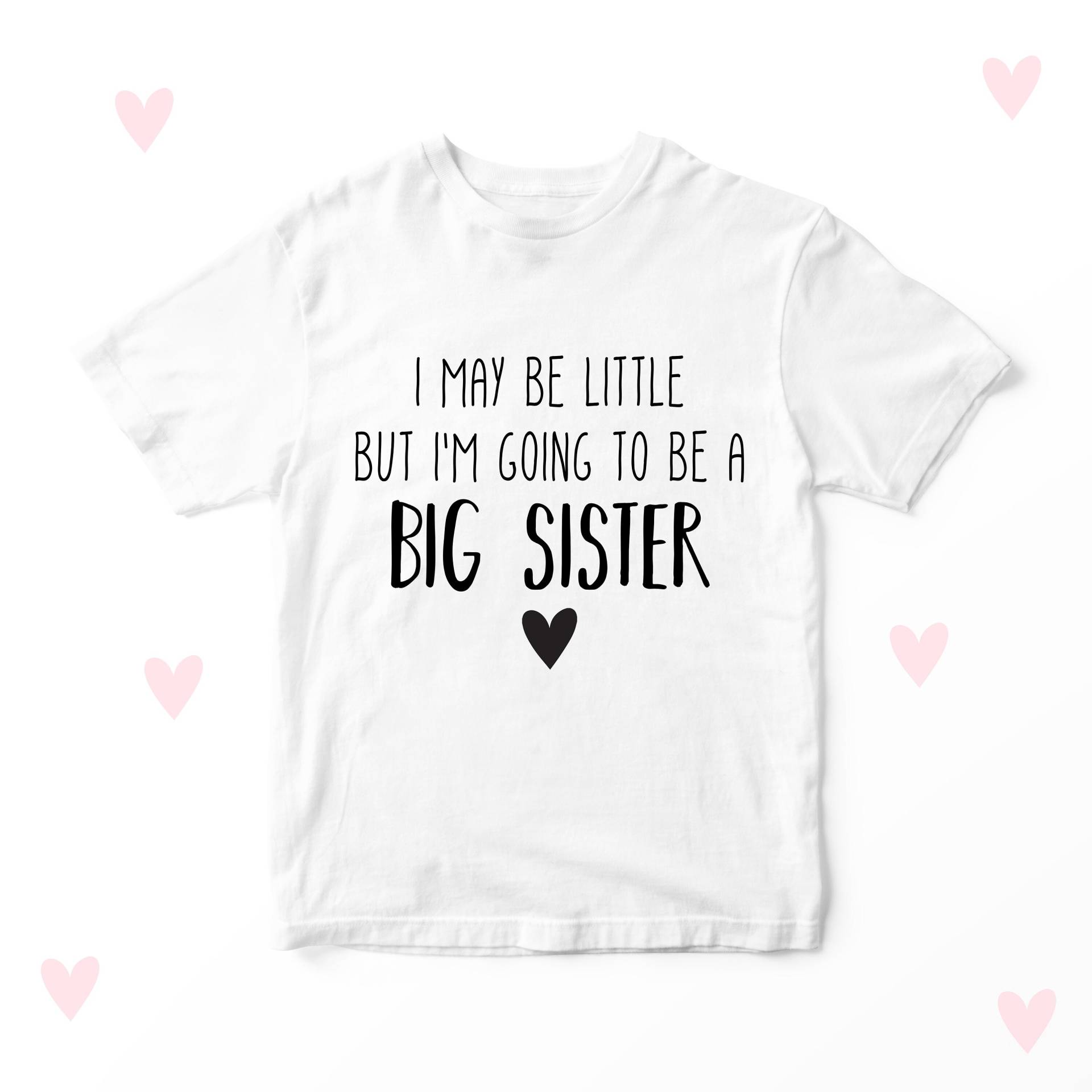 Große Schwester Ankündigung T-Shirt Baby Geschenke Schwangerschaft Reveal Shower Outfit von LoveulotsGifts