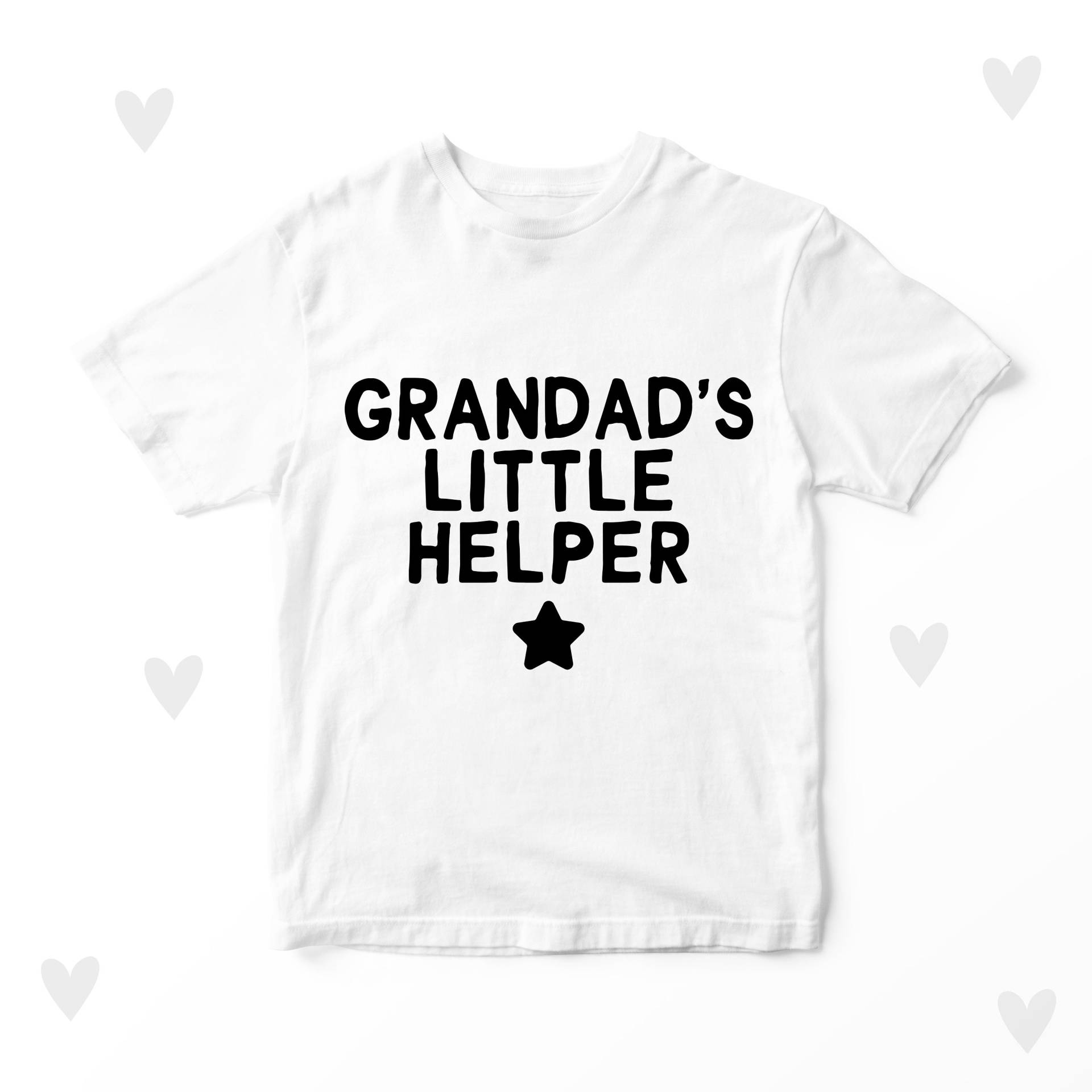 Opa Kinder T-Shirt Lustiges Enkelkind Kleiner Helfer Personalisiert von LoveulotsGifts