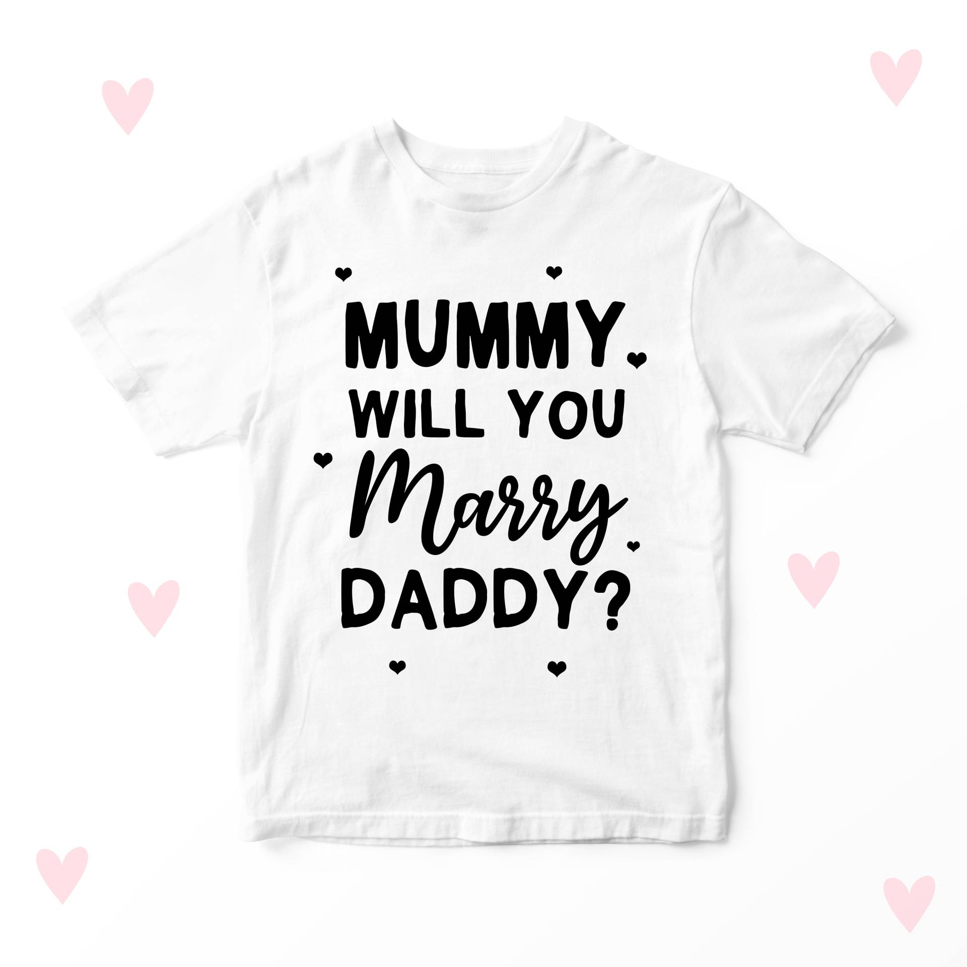 Vorschlag Kinder T-Shirt Mama Heiraten Papa Geschenke Verlobung Überraschung Jungen Mädchen Niedlich von LoveulotsGifts