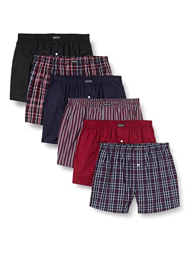 Lower East Herren Le150 Boxershorts, Navy/Schwarz/Bordeaux, 3XL EU von Lower East