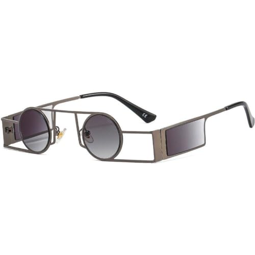 Lpitoy Runde Punk -sonnenbrille Für Männer Mode Steampunk Brille Frauen Retro Shades Sonnenbrille Klassische Kreis Sonnenbrille Zum Fahren von Lpitoy