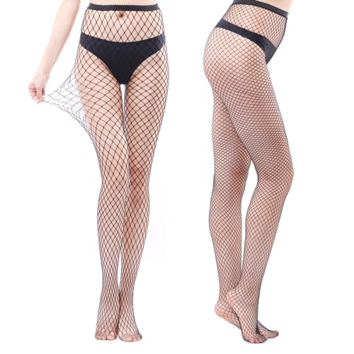LuLiyLdJ Netzstrumpfhose Schwarz, Elastisch Hohe Taille Strumpfhosen Netzstrümpfe, Fishnet Stockings glitzer, Fischernetz Strümpfe für Damen, 2 Paar LuLiyLdJ Netzstrumpfhose Schwarz, Elastisch Hohe Taille Strumpfhosen Netzstrümpfe, Fishnet Stockings glitzer, Fischernetz Strümpfe für Damen, 2 Paar von LuLiyLdJ
