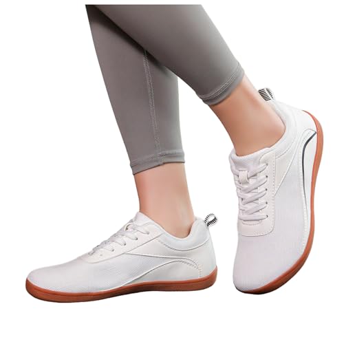 Atmungsaktives Obermaterial Rutschfeste Gummisohle Barfußschuhe Unisex Trekkingschuhe Bequeme Schuhe Sneakers Breite Füße Fahrradschuhe Damen Herren Schuhe Laufschuhe Sportschuhe Frühling Sommer von Luadnysin