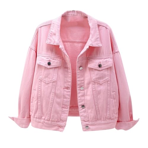 Jeansjacke Damen Oversize Übergang Vintage Jeansmantel Sommer Lighter Jeansjacken Collegejacke Leichte Oversize Übergangsjacke Jeanshemd Kurz Sommerjacke Cordjacke Jacket Damen-Jacken Rosa 3XL Jeansjacke Damen Oversize Übergang Vintage Jeansmantel Sommer Lighter Jeansjacken Collegejacke Leichte Oversize Übergangsjacke Jeanshemd Kurz Sommerjacke Cordjacke Jacket Damen-Jacken Rosa 3XL von Luadnysin