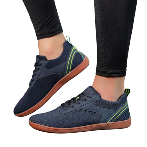 Luadnysin Walkingschuhe Zero Drop Barfußschuhe Unisex Trekkingschuhe Flache Bequeme Schuhe Sneakers Breite Füße Fahrradschuhe Damen Herren Schuhe Laufschuhe Sportschuhe Frühling Sommer von Luadnysin