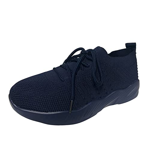 Schuhe Damen Sommer Elegant Sommerschuhe Turnschuhe Walkingschuhe Sport Plateau Flache Joggingschuhe Schwarze Plattform Leichte Laufschuhe Sneaker Frauen Bequeme Lässige Sportschuhe von Luadnysin