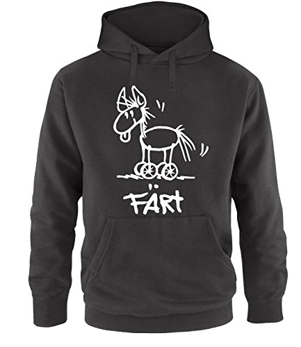 Luckja Färt Herren Hoodie Schwarz-Weiss Grösse L von Luckja