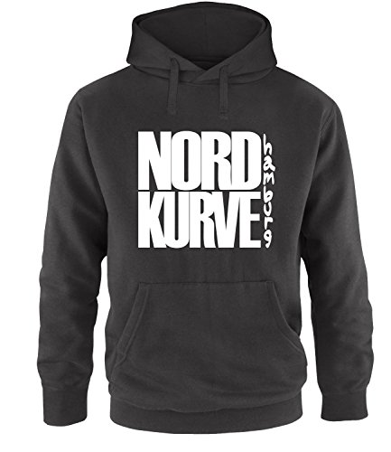 Luckja Nordkurve Hamburg Herren Hoodie Schwarz-Weiss Grösse XXL von Luckja