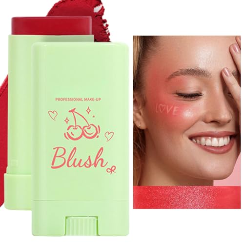 Creme-Rougestift - Creme-Rouge-Make-up - Matter, wasserfester, langlebiger, verblendbarer Konturenstift mit natürlichem Finish für Lidschatten-Make-up Luckxing von Luckxing