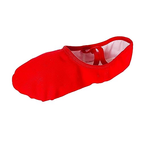 Luckywaqng Ballettschuhe für Mädchen, Kleinkind-Ballettpantoffeln, weiches, Tanzschuhe für/kleines Kind/großes Kind Sneaker Socken Mädchen 34 (RD1, 29 Little Child) von Luckywaqng